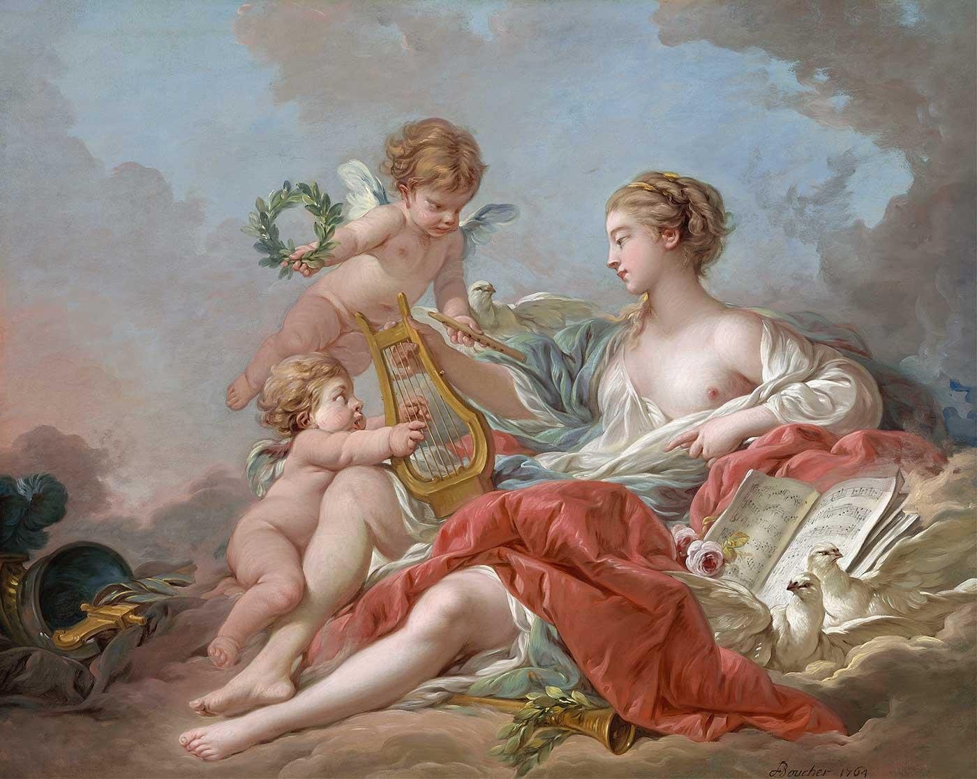Allegory of Music by François Boucher