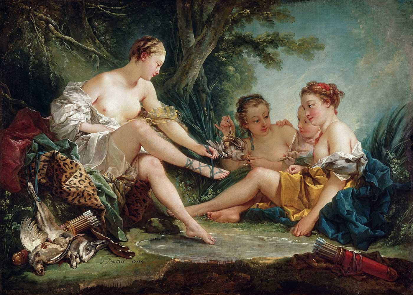 Diana Returning from the Hunt by François Boucher