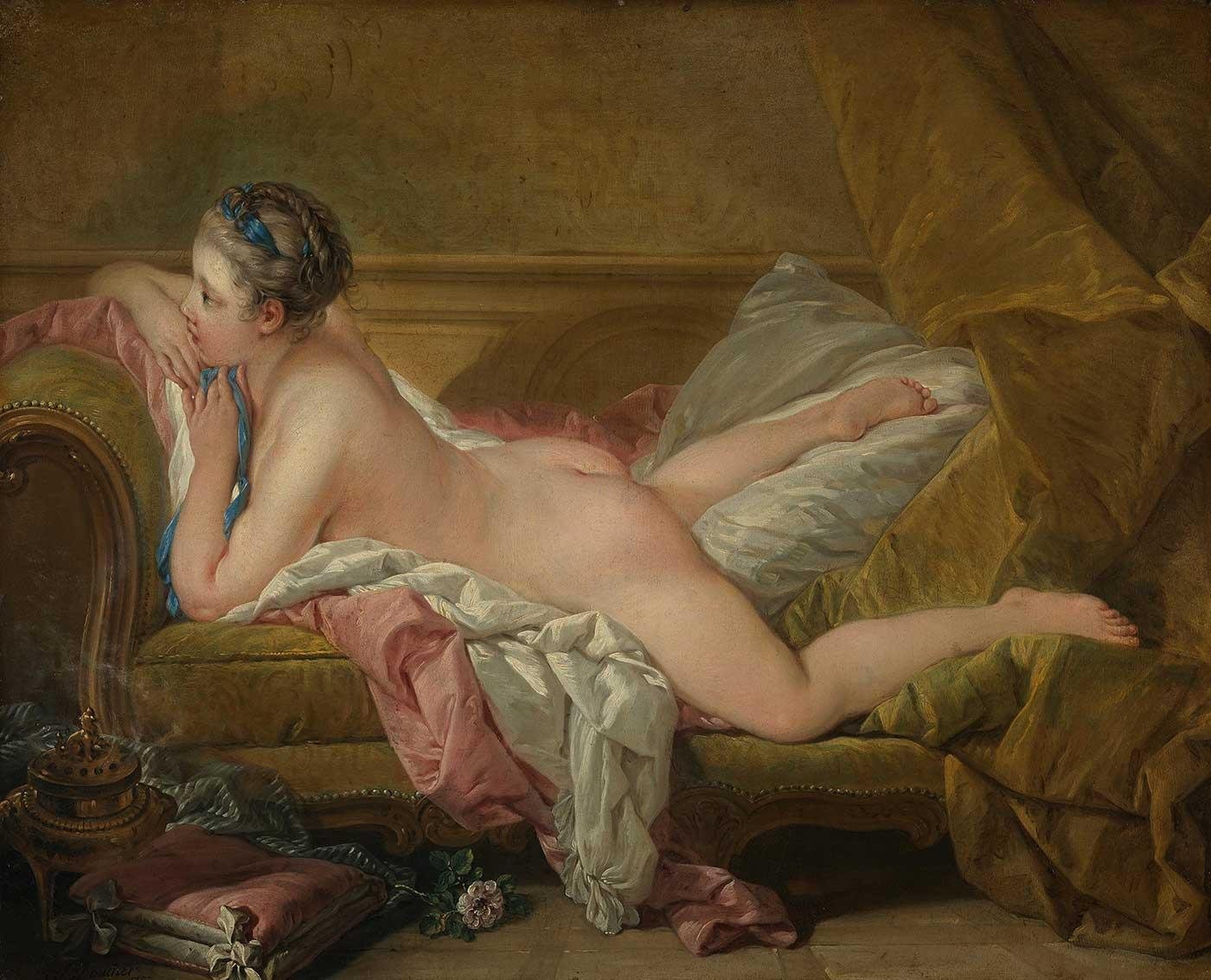 Resting Girl by Francois Boucher