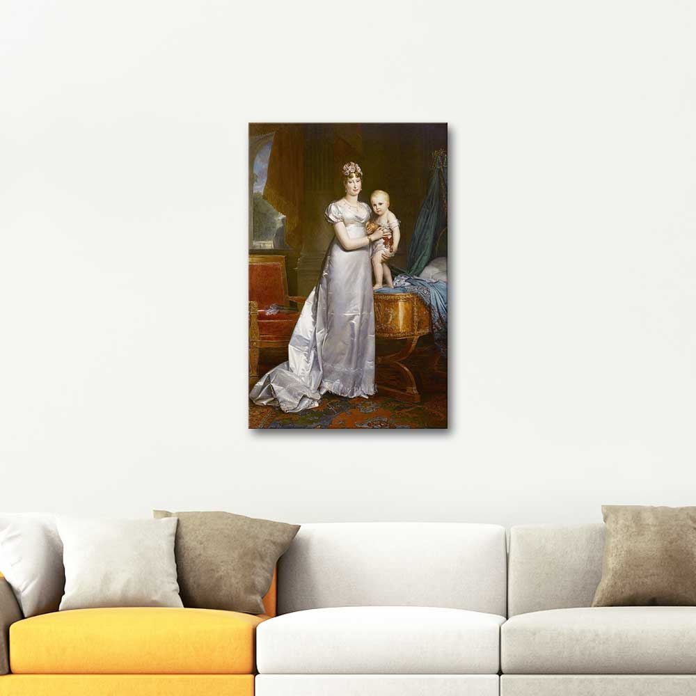 François Gerard Marie Luise and the King of Rome Art Print