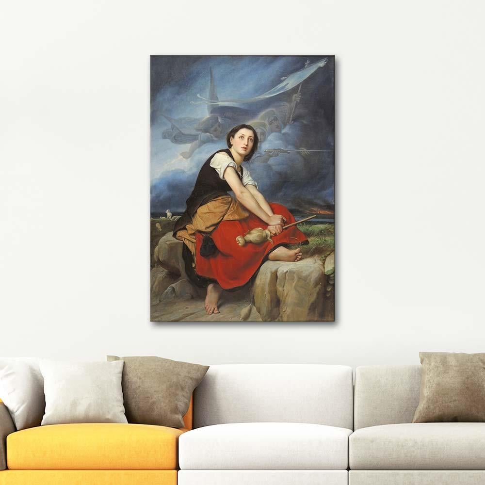 Francois Leon Benouville Joan of Arc Hearing Voices Art Print