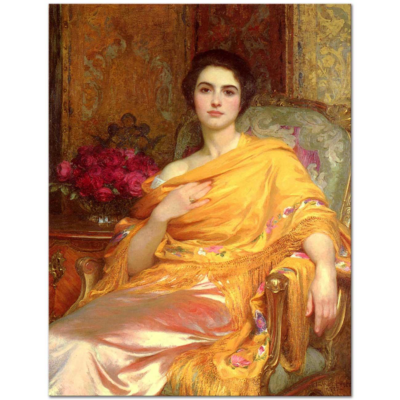 Portrait of Elsa by Frank Dicksee