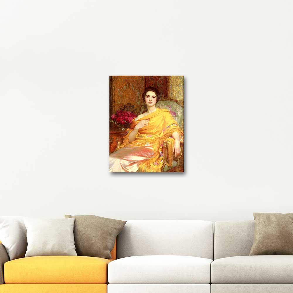 Frank Dicksee Portrait of Elsa Art Print