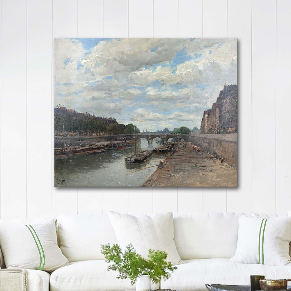Frank Myers Boggs Pont Neuf, Paris Art Print