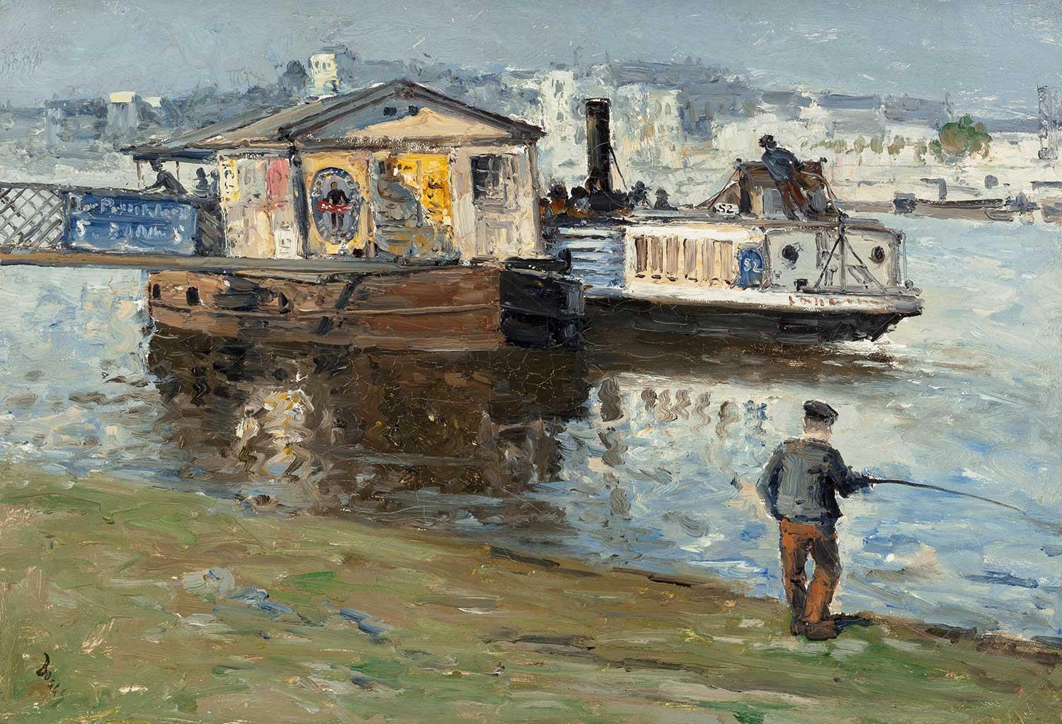The Pier on the Seine by Frank Myers Boggs
