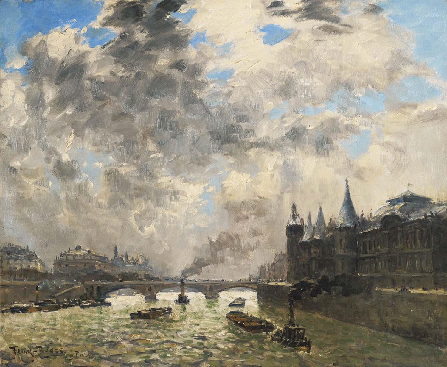 Frank Myers Boggs Sen Nehri Paris Kanvas Tablo
