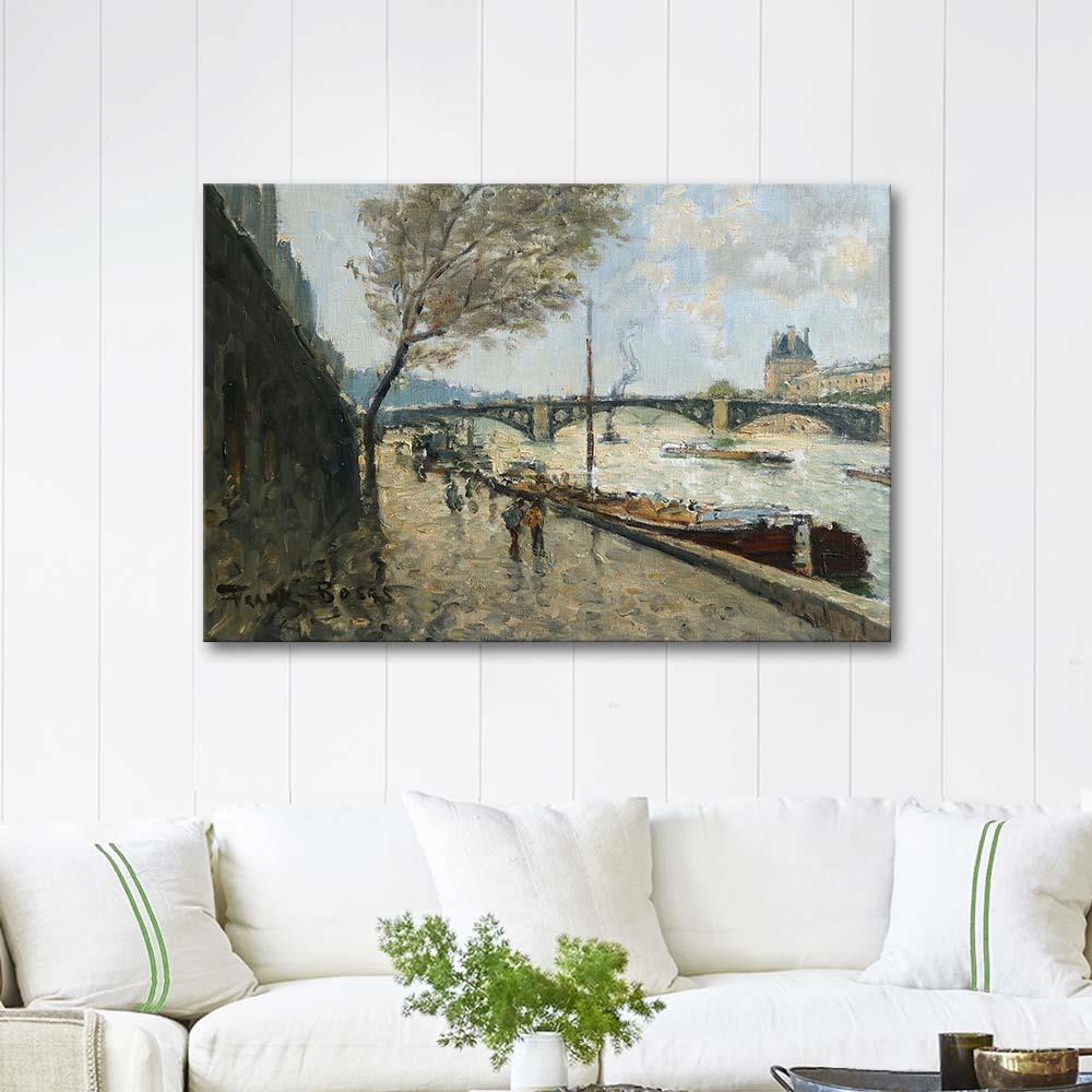 Frank Myers Boggs Vue de la Seine Art Print