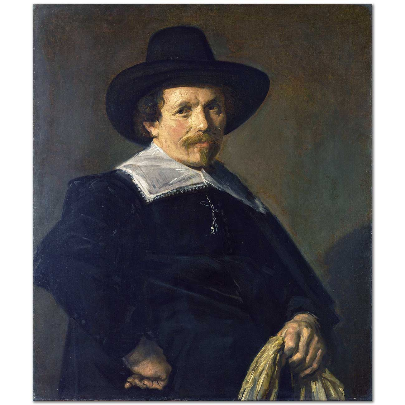 A Man with a Glov in his Hand by Frans Hals