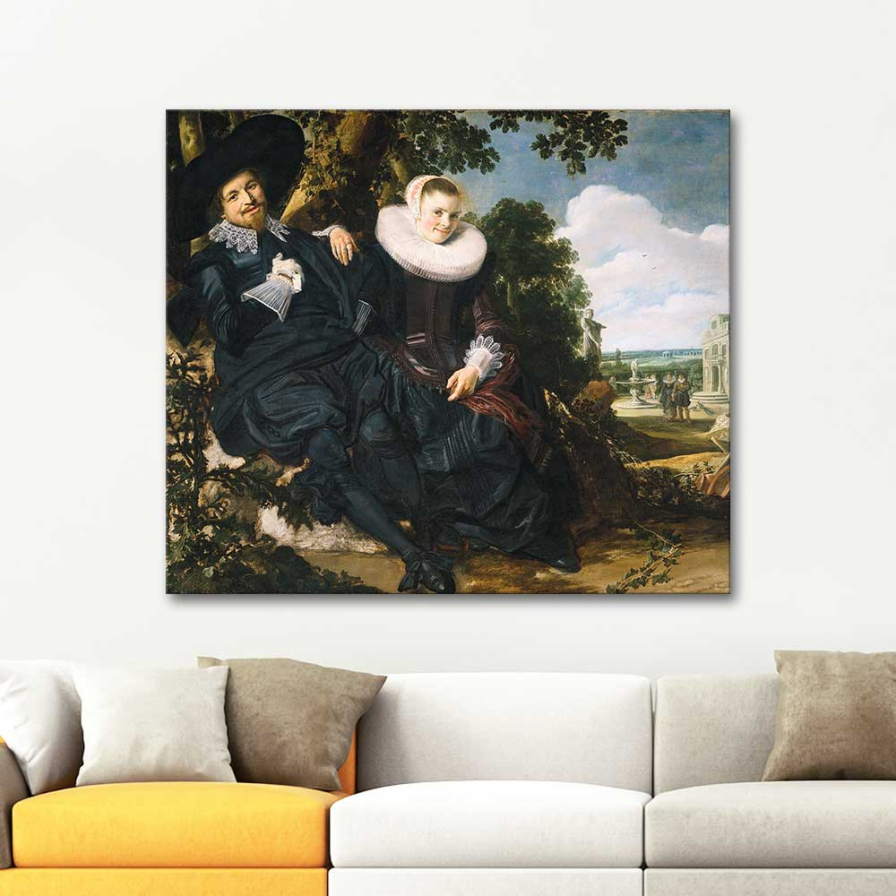 Frans Hals Married Couple in a Garden Art Print
