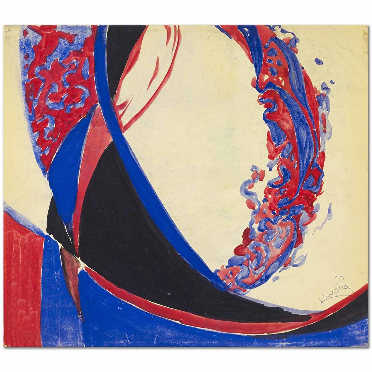 Amorpha Fugue in Two Colors 01 by Frantisek Kupka