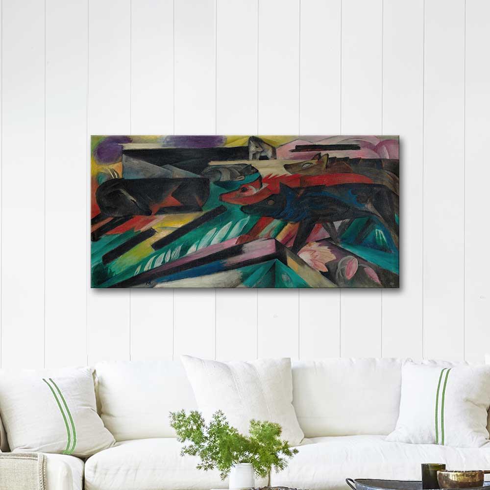 Franz Marc Kurtlar Kanvas Tablo