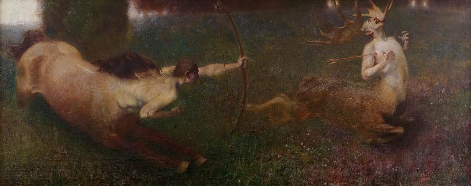 Fantastic Hunt by Franz von Stuck