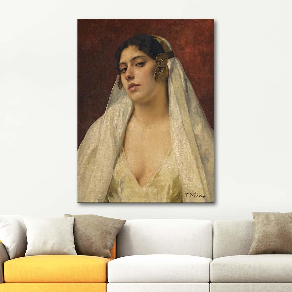 Franz Xaver Kosler Doğulu Güzel Kanvas Tablo
