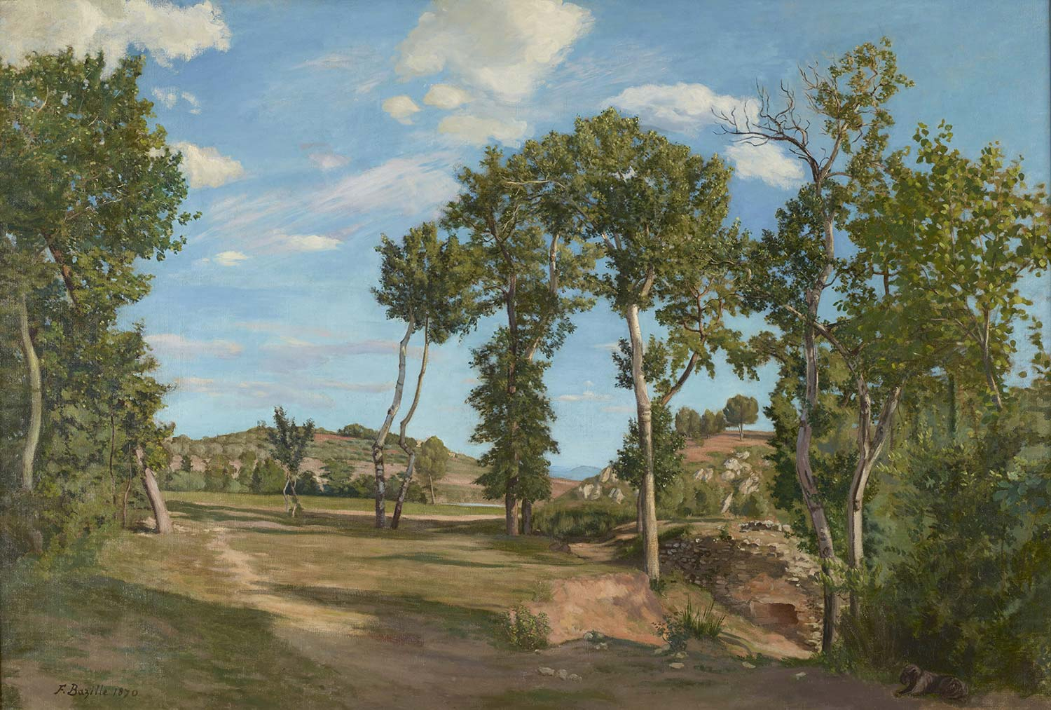 Landscape by the Lez River by Frederic Bazille