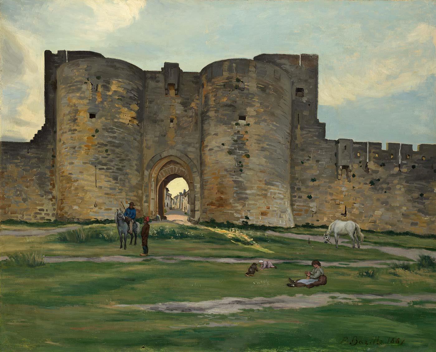 Frederic Bazille Porte de la Reine at Aigues-Mortes Art Print
