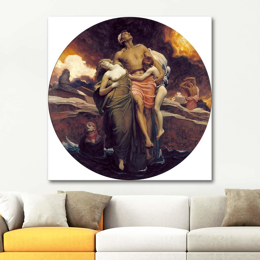 Frederic Leighton Denizin Ölüyü Reddi Kanvas Tablo