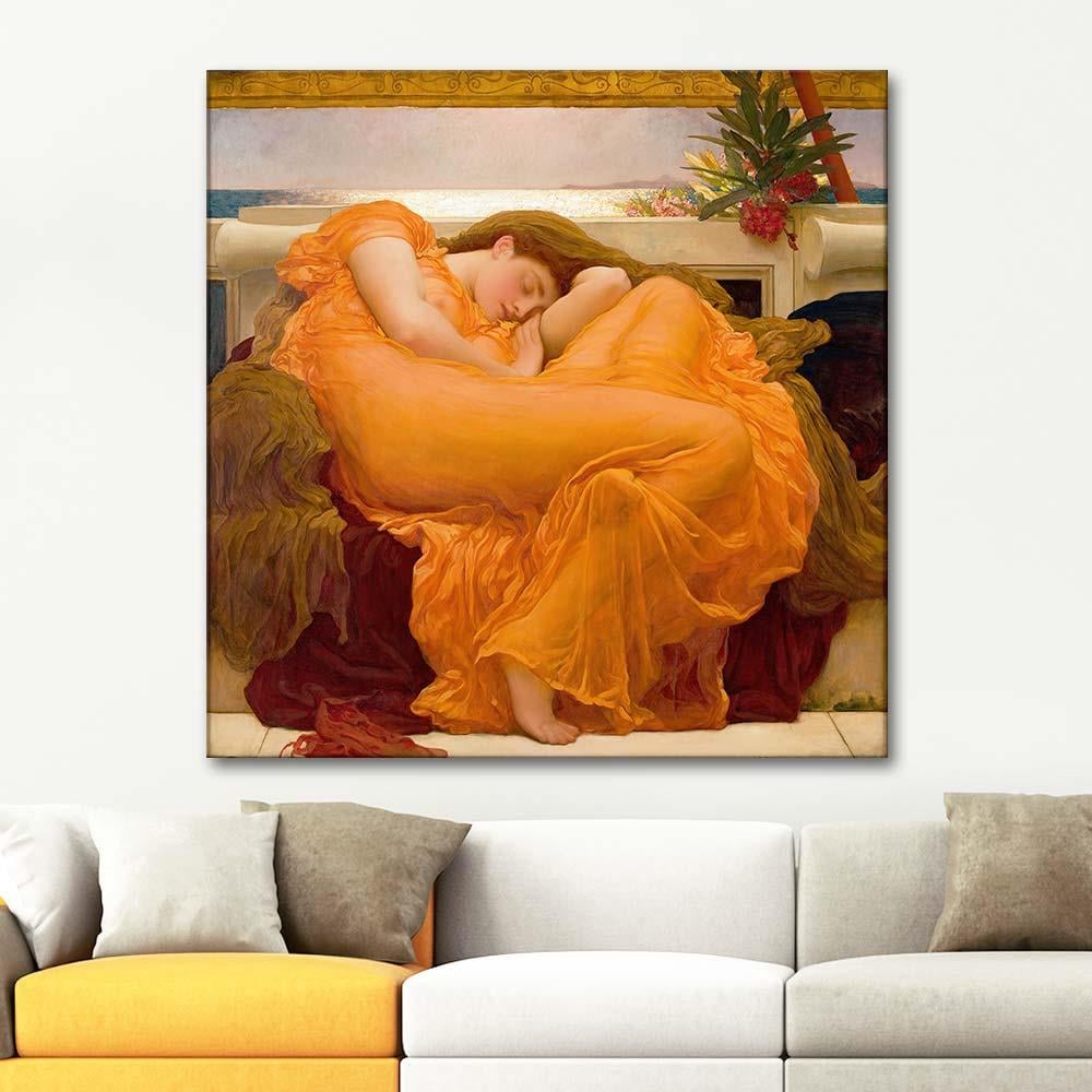 Frederic Leighton Flaming June Art Print