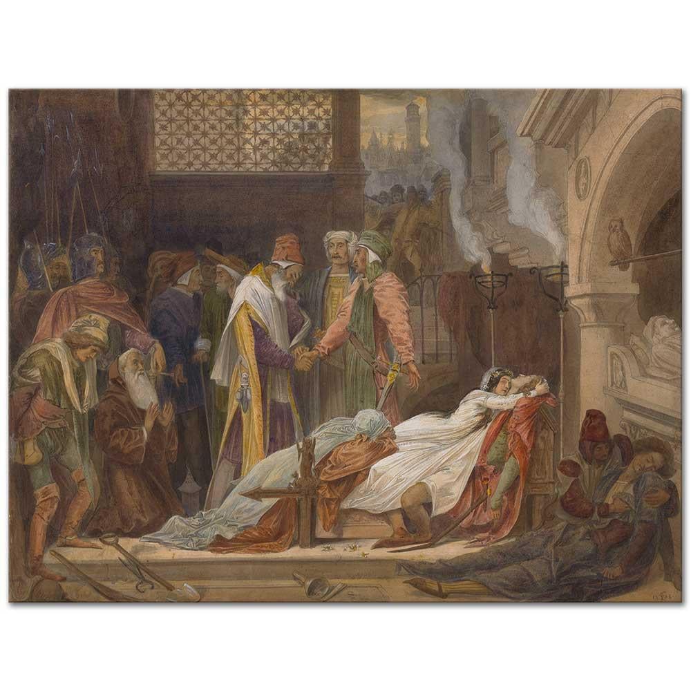 The Reconciliation Of The Montagues And The Capulets by Frederic Leighton