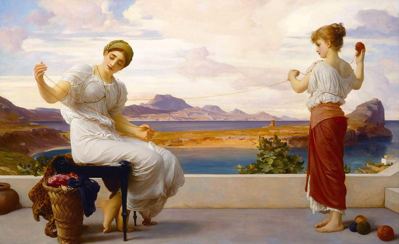 Winding the Skein by Frederic Leighton
