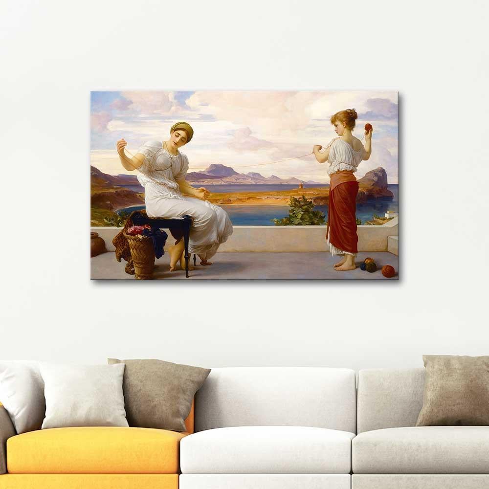 Frederic Leighton Winding the Skein Art Print
