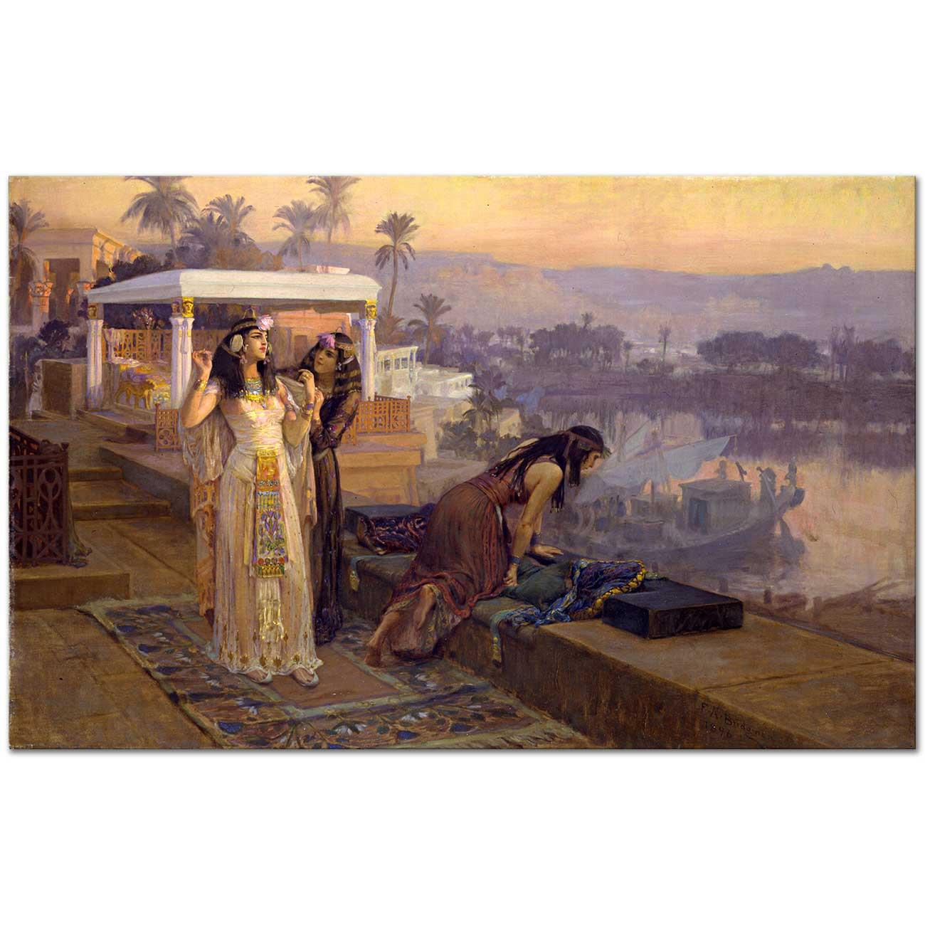Cleopatra on the Terrace of Philae by Frederick Arthur Bridgman