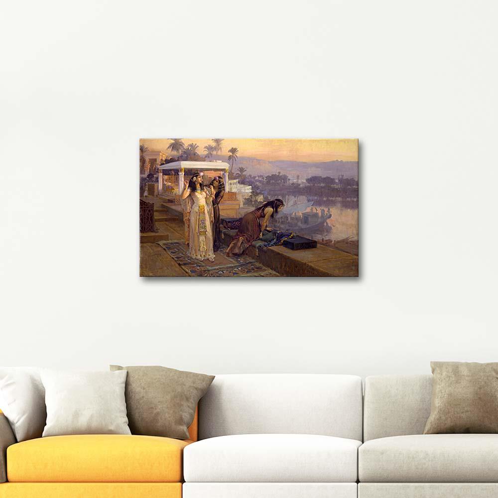 Frederick Arthur Bridgman Cleopatra on the Terrace of Philae Art Print