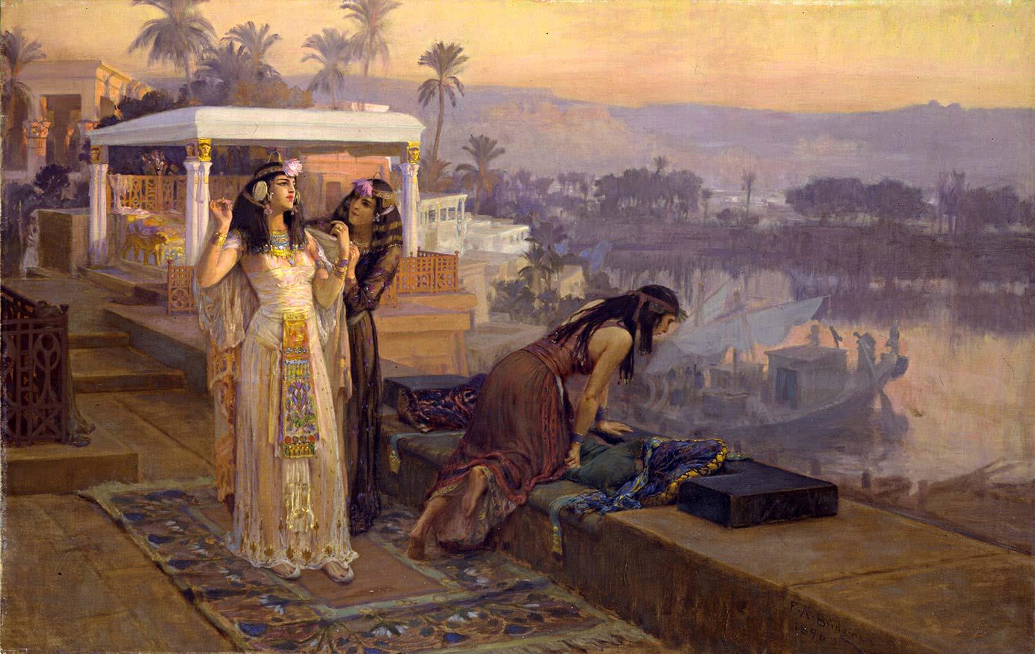 Cleopatra on the Terrace of Philae by Frederick Arthur Bridgman