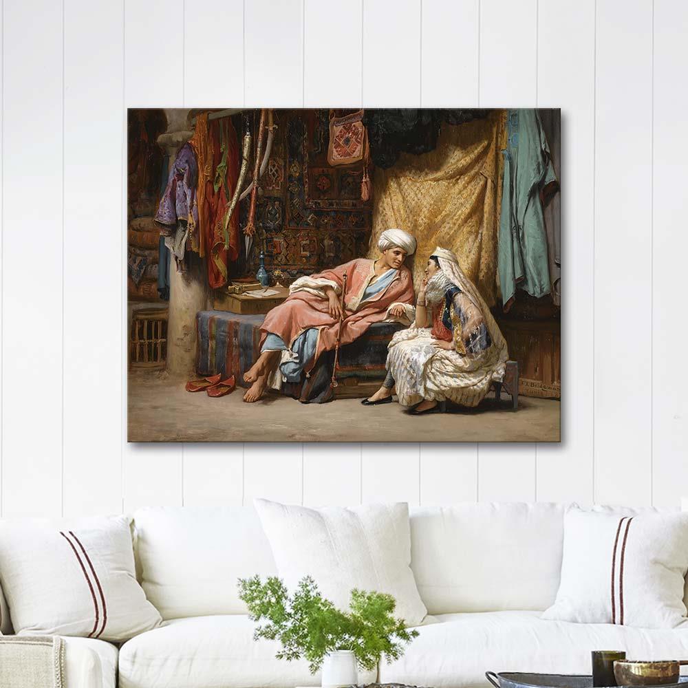 Frederick Arthur Bridgman Daily Life Scene Tunis Art Print
