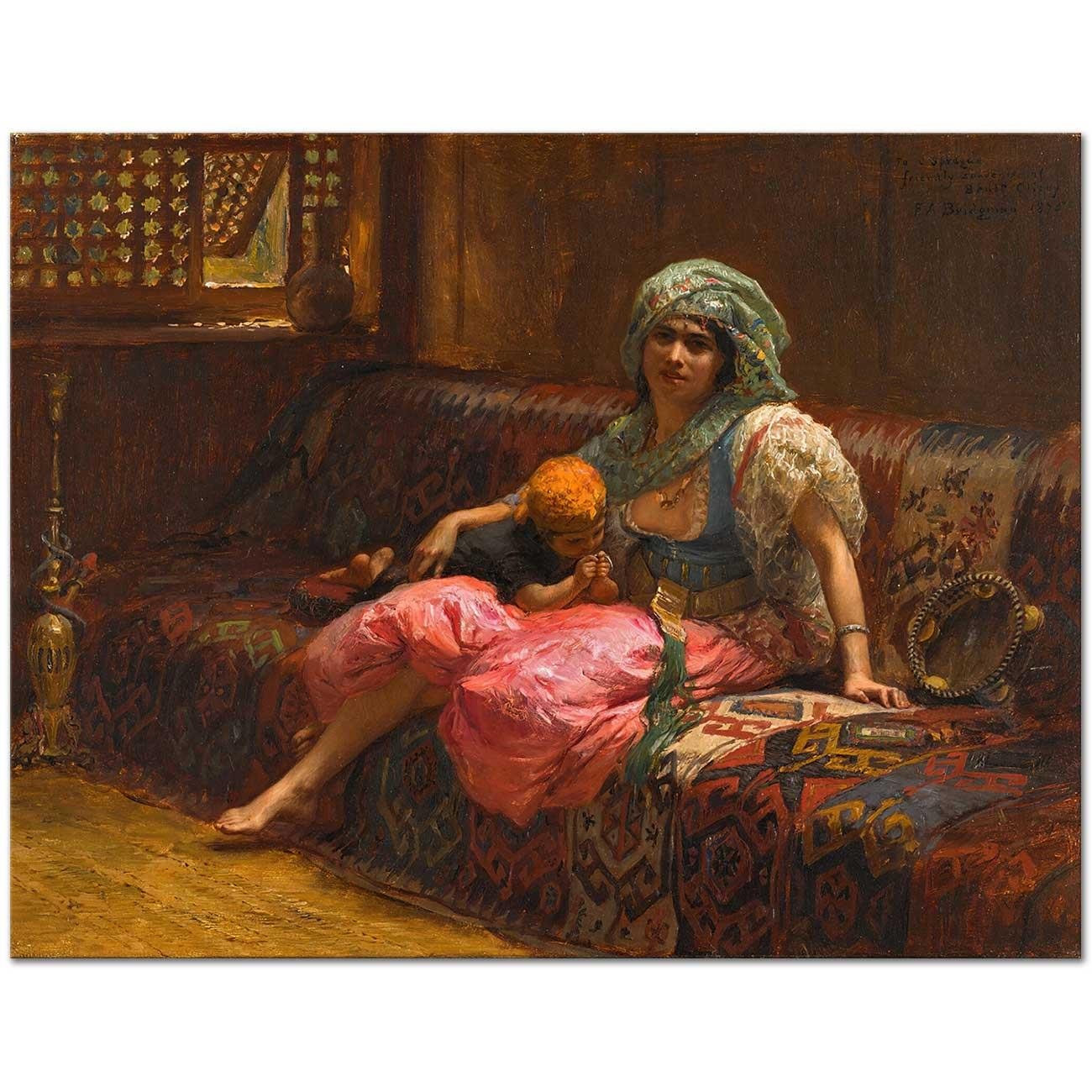 Frederick Arthur Bridgman Tender Moments Art Print
