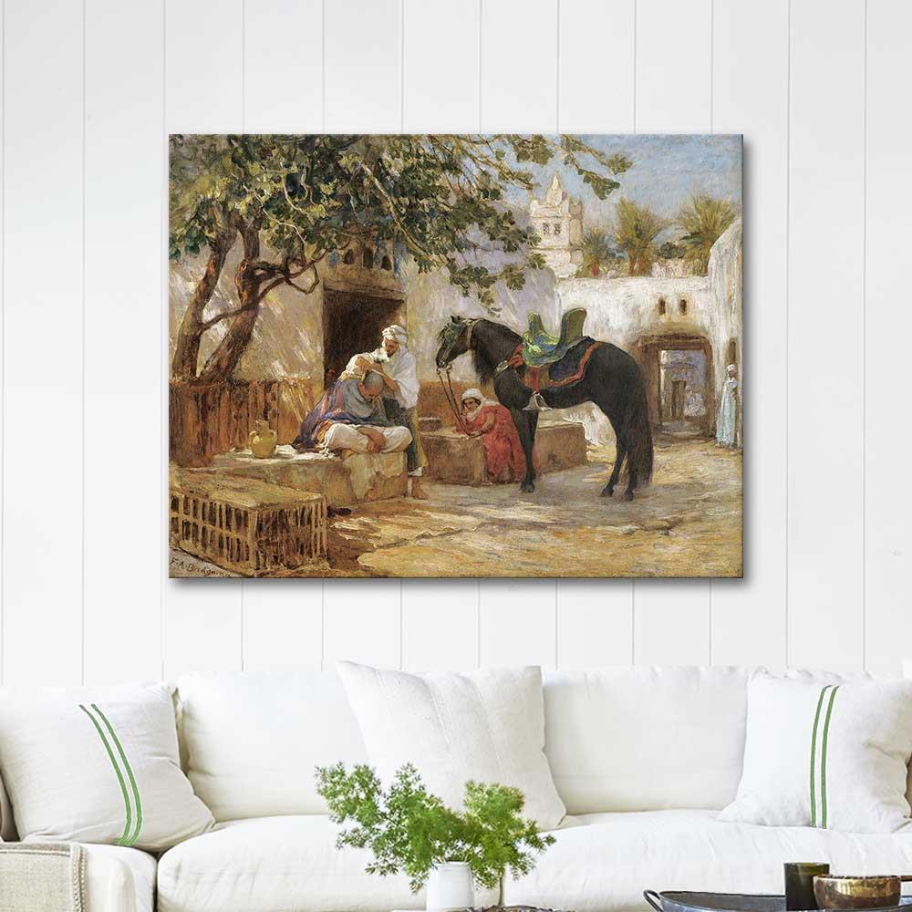 Frederick Arthur Bridgman The Barber Art Print