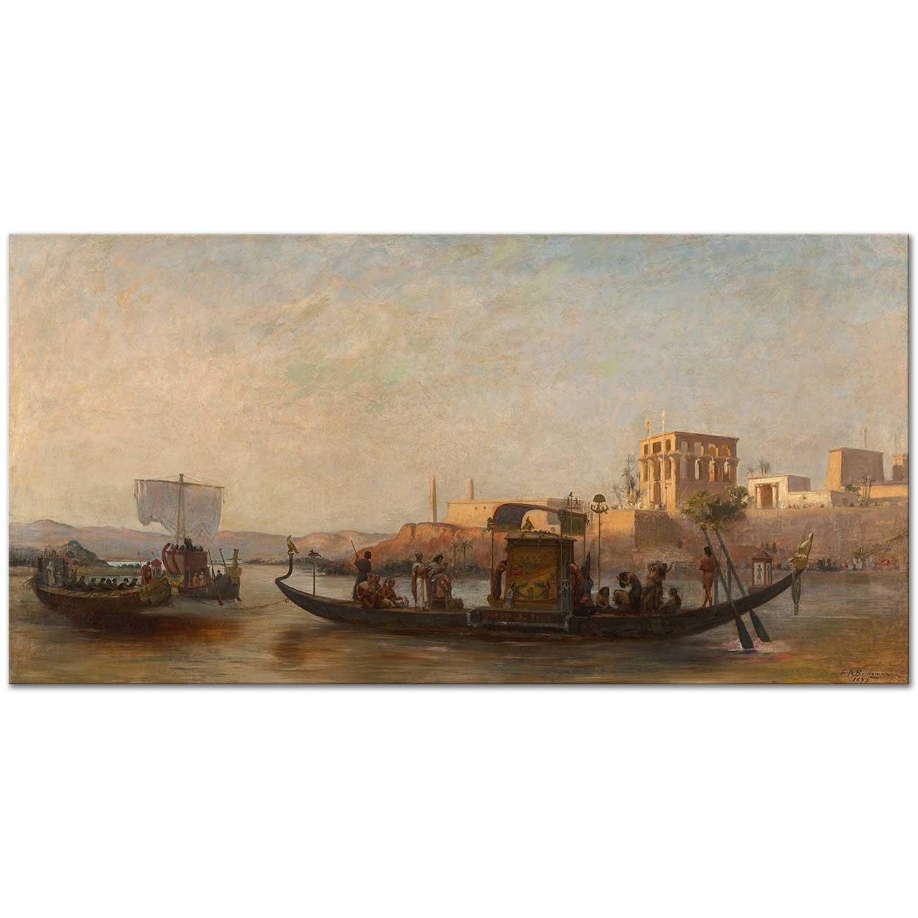 Frederick Arthur Bridgman The Burial of a Mummy Art Print