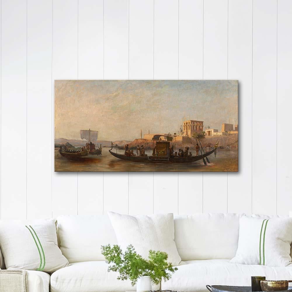 Frederick Arthur Bridgman The Burial of a Mummy Art Print