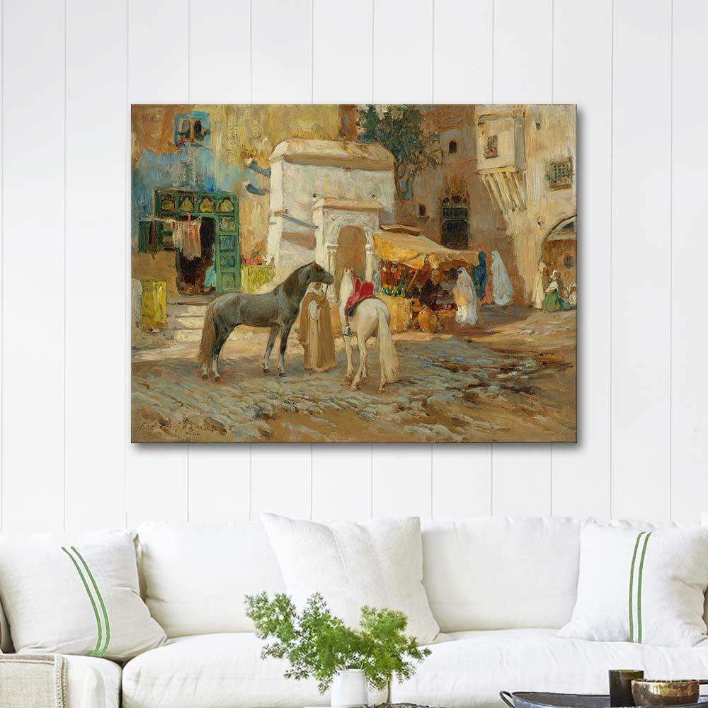 Frederick Arthur Bridgman The Market Square Art Print