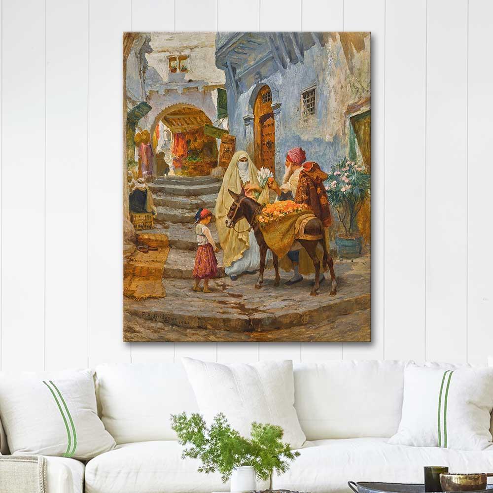 Frederick Arthur Bridgman The Orange Seller Art Print