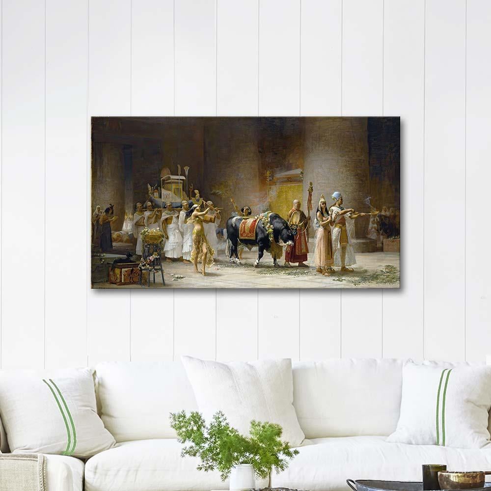 Frederick Arthur Bridgman The Procession of the Bull Apis Art Print