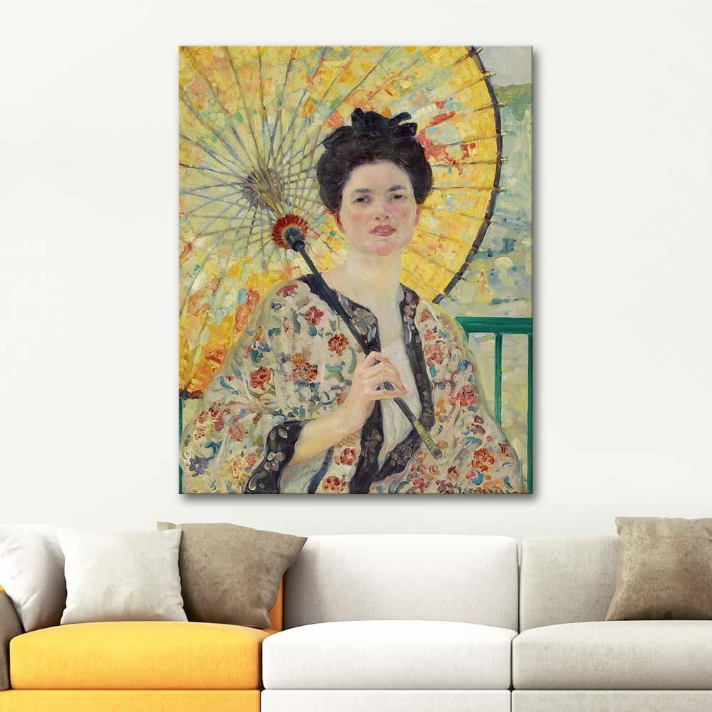 Frederick Carl Frieseke Japanese Parasol Art Print