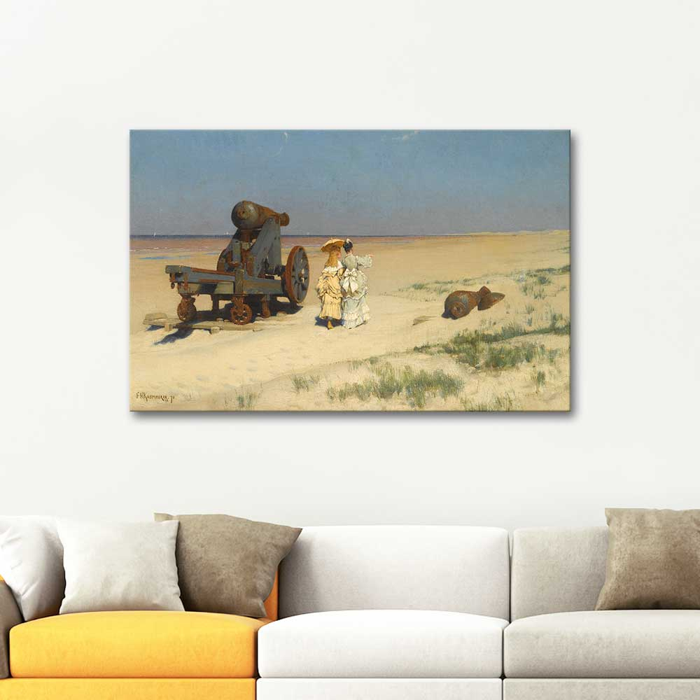 Frederik Hendrik Kaemmerer A Beach Stroll Art Print