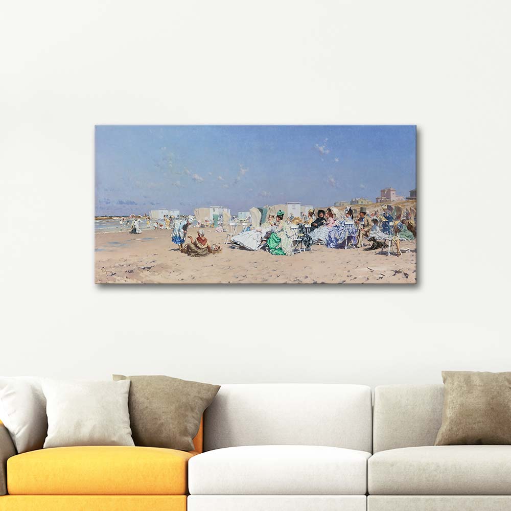 Frederik Hendrik Kaemmerer Beach At Scheveningen Art Print