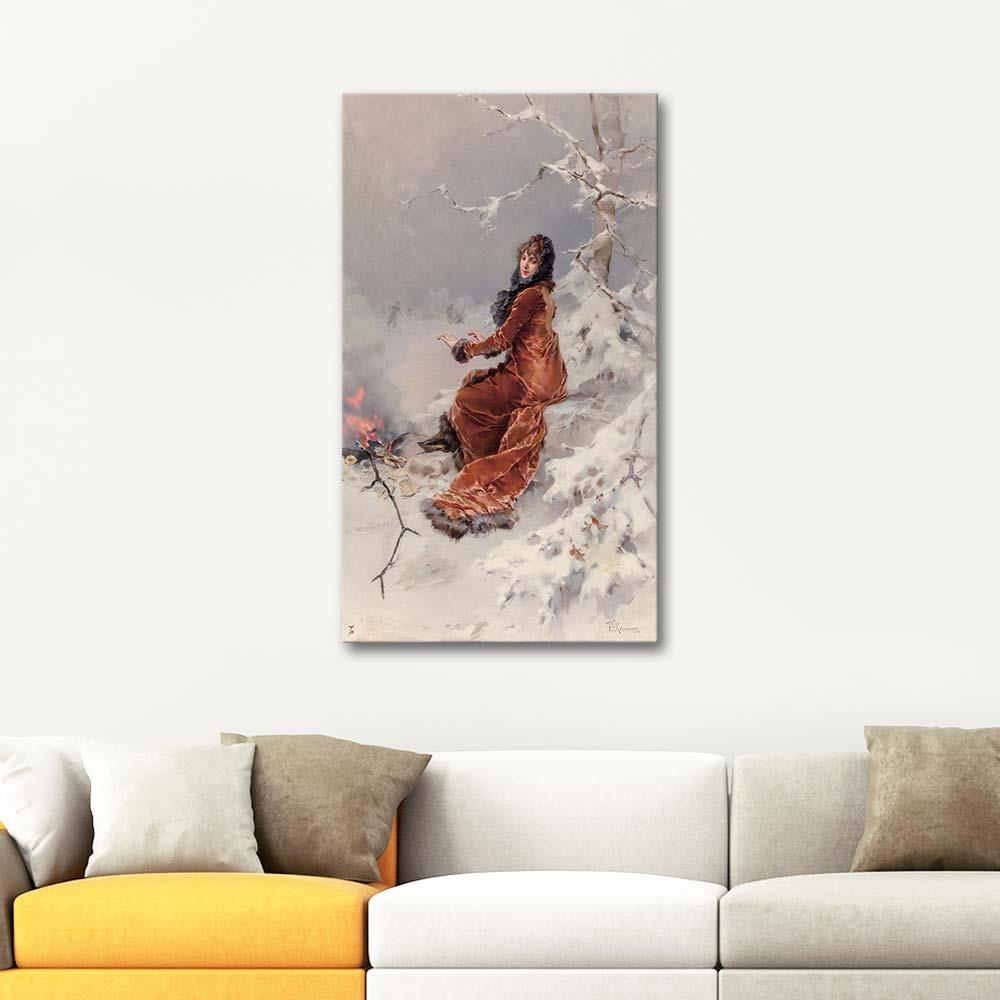 Frederik Hendrik Kaemmerer By The Skating Pond Art Print