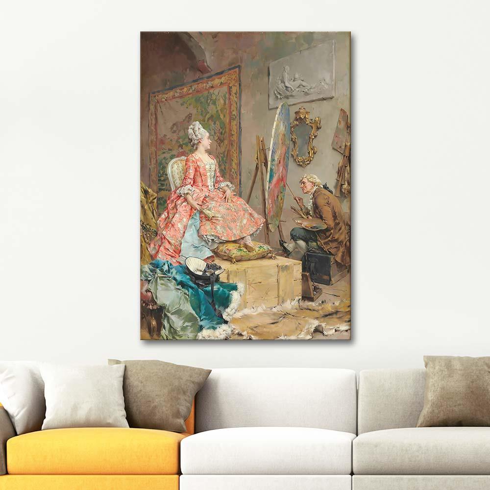 Frederik Hendrik Kaemmerer Sitting For Her Portrait Art Print