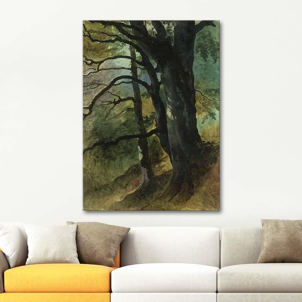 Friedrich Gauermann Forest Section Art Print