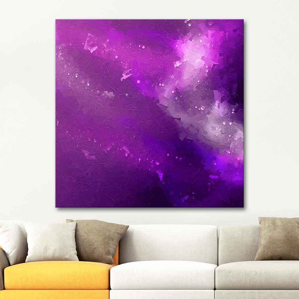 Fuşya Bulutu Kanvas Tablo