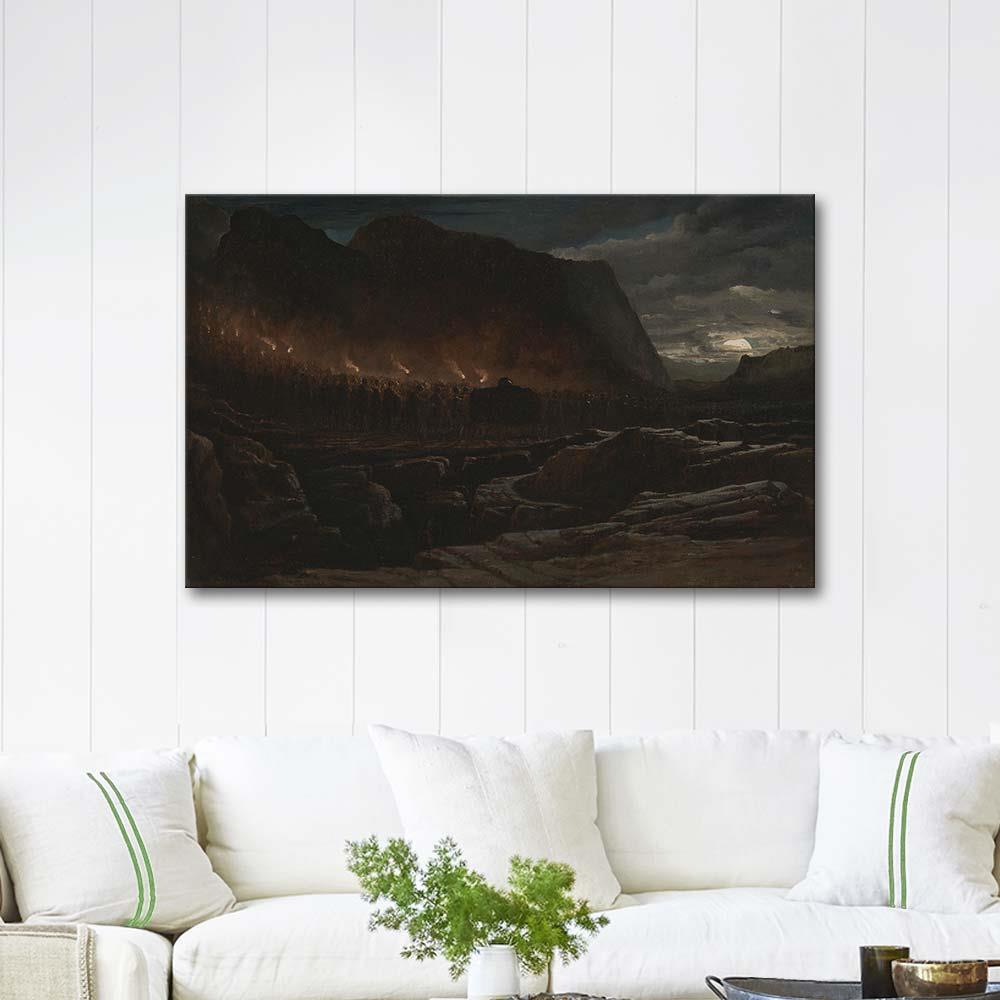 Francis Danby Cenaze Töreni Kanvas Tablo