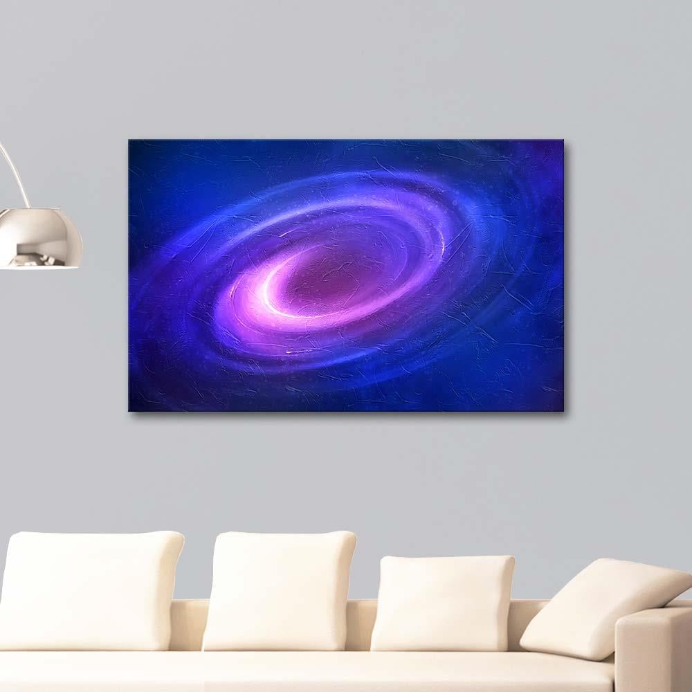 Galaktik Fuşya Kanvas Tablo