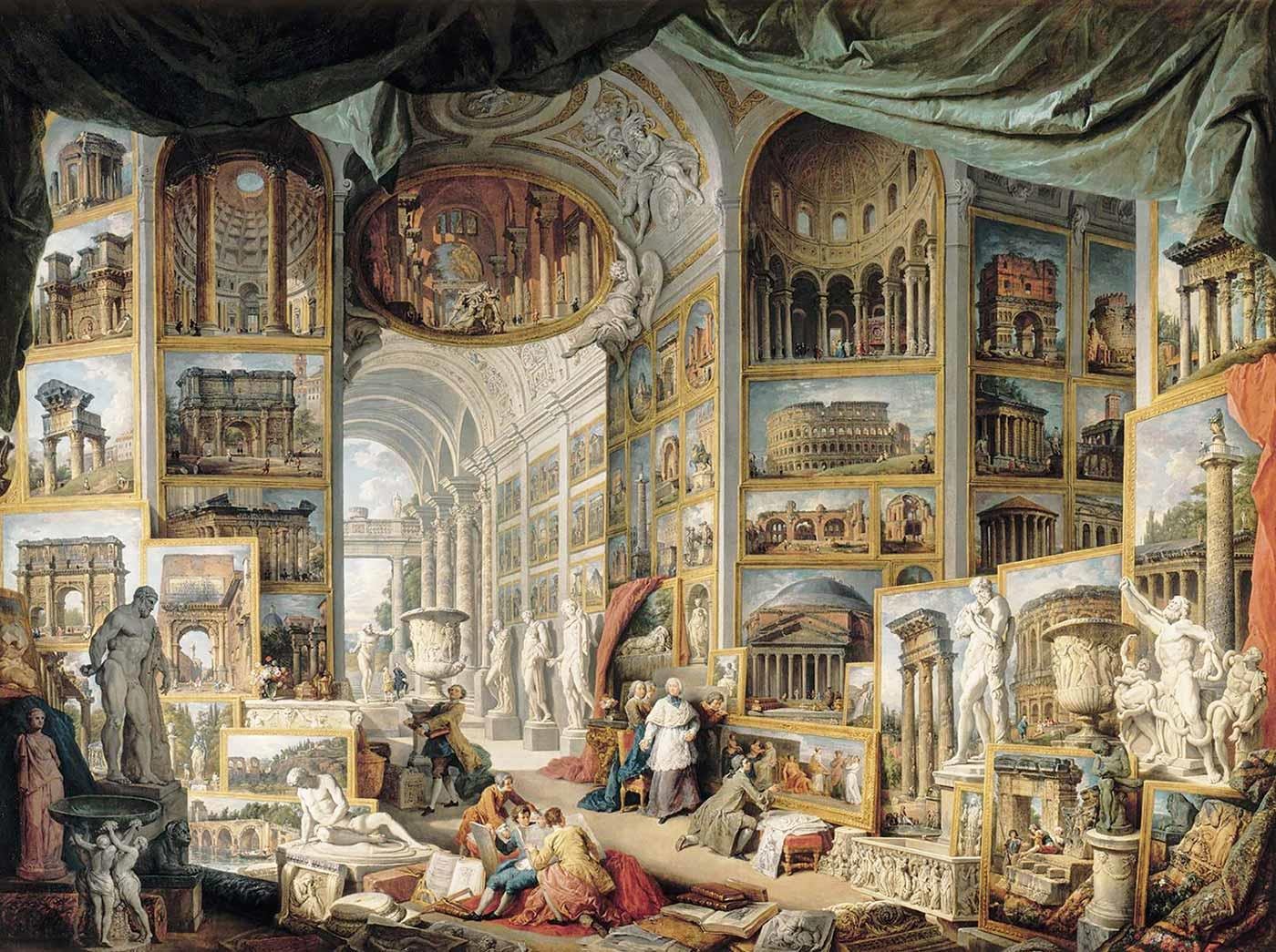Gallery of Views of Ancient Rome by Giovanni Paolo Pannini