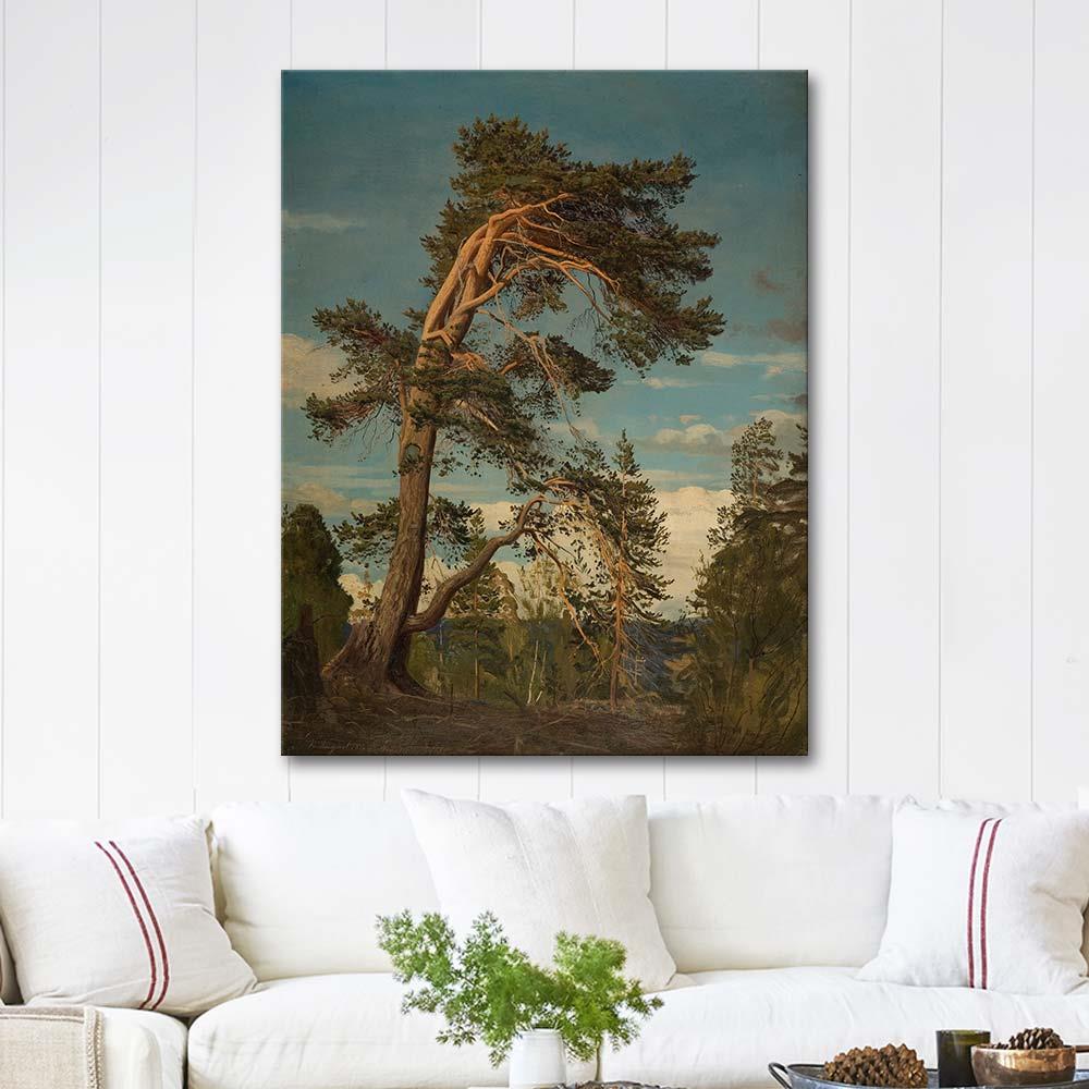 Gammel Furu øverst i Setesdal by Amaldus Nielsen as Art Print