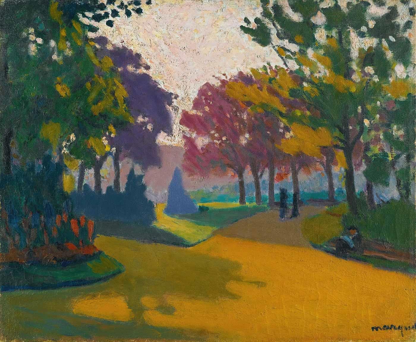 Albert Marquet Luxembourg Parkı Kanvas Tablo