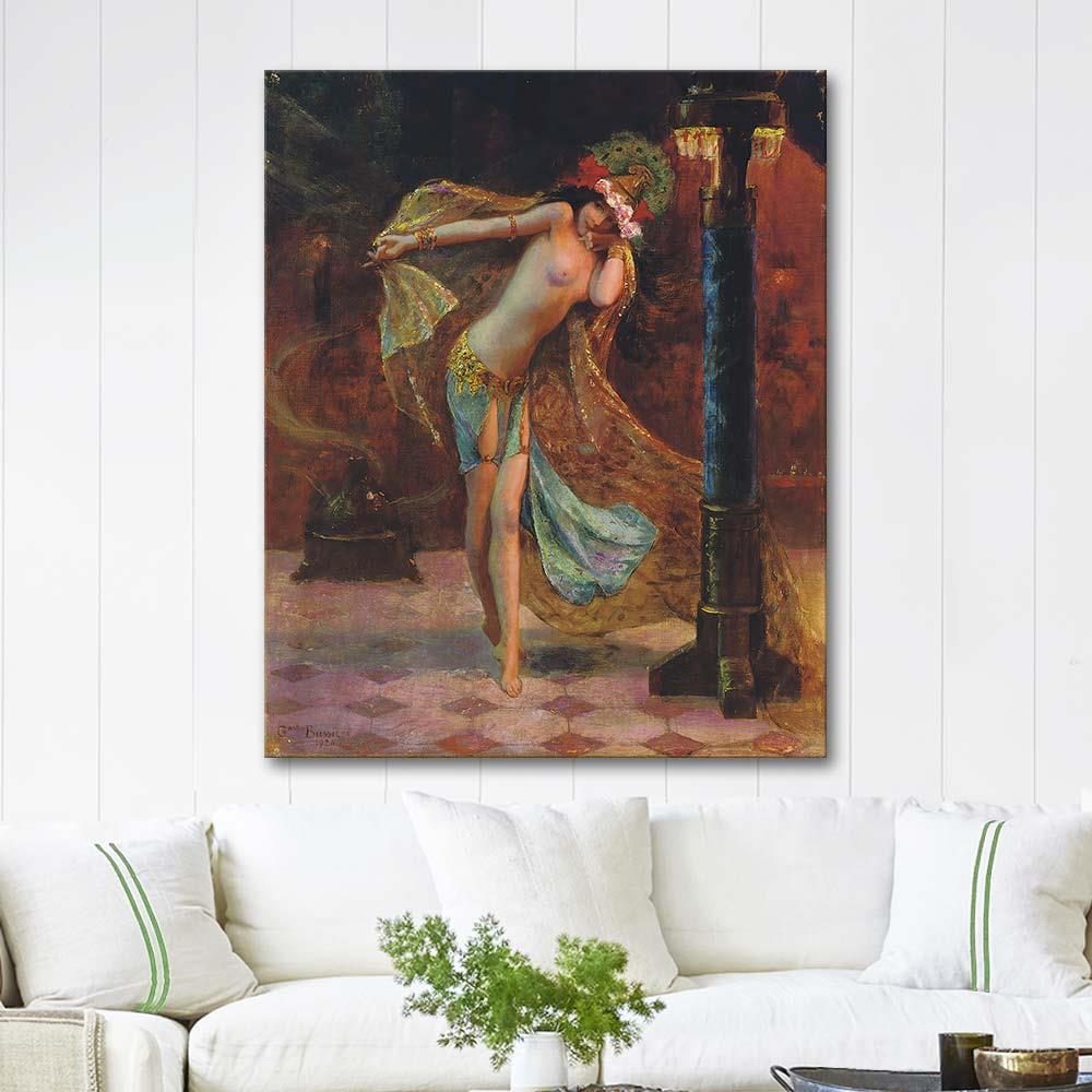 Gaston Bussiere Dance Of The Seven Veils Art Print