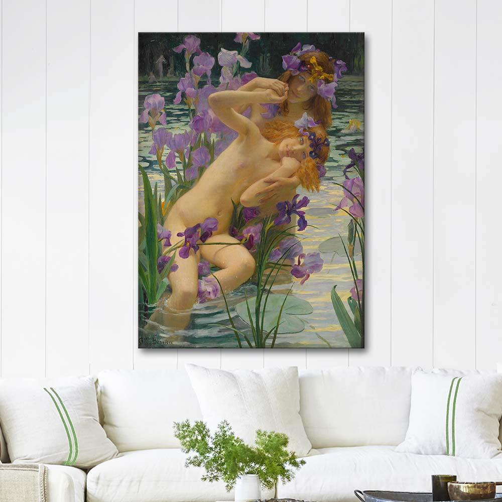 Gaston Bussiere Les Iris Art Print