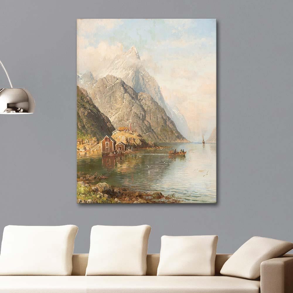 Anders Askevold Geiranger Fyordu Kanvas Tablo